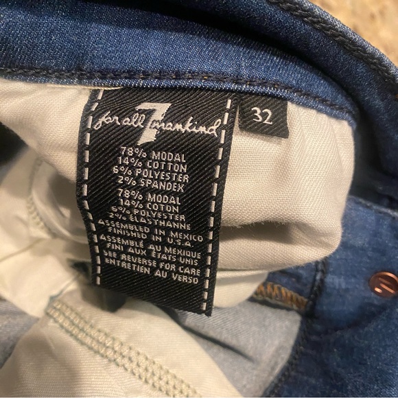 Seven 7 For All Mankind Luxe Sport Straight Jeans 32 NWT - Picture 6 of 14